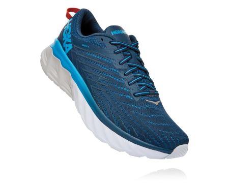 Hoka One One Arahi 4 - Adidasi Alergare Largi Barbati Albastri / Albastri | RO-h1ACXLV